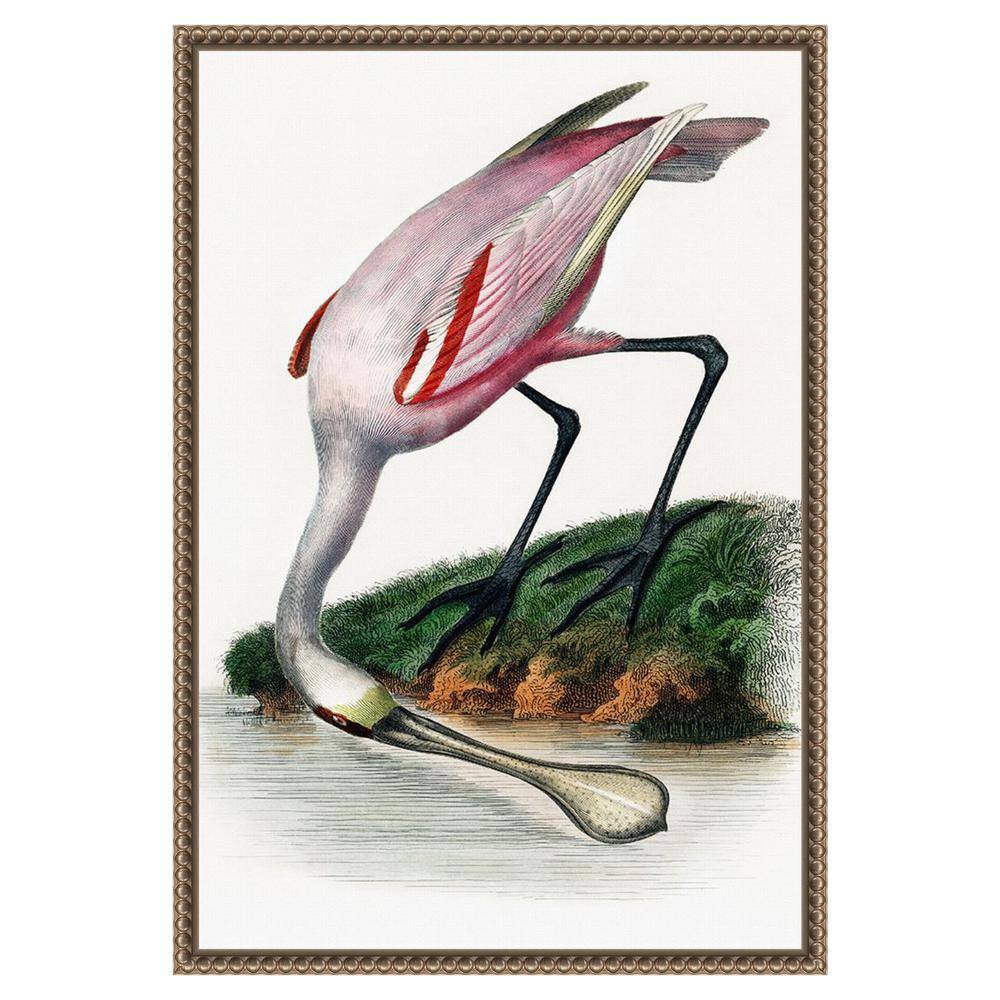 Small Nautical Crane Print on Canvas with Float Frame