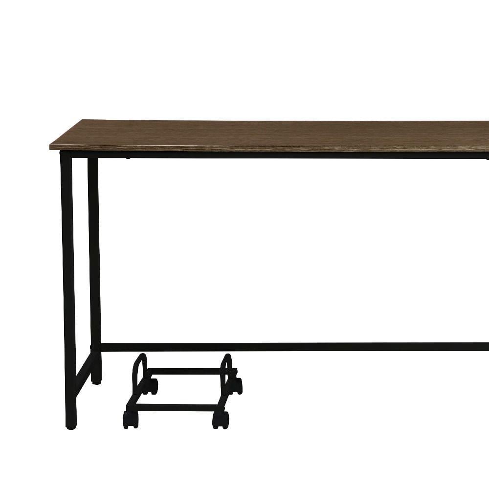 Executive Corner L-Shaped Desk with Drawer and USB Port in Black