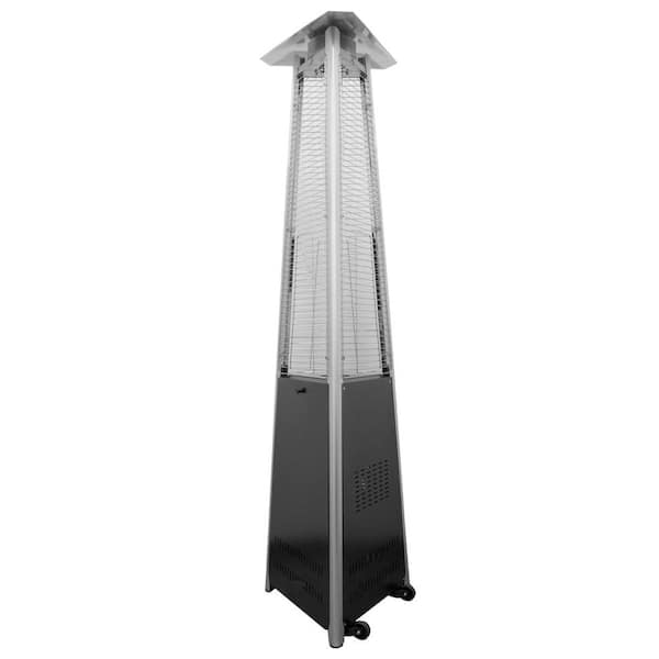 AZ Patio Heaters 38,000 BTU Commercial Black Quartz Tube Propane Patio Heater