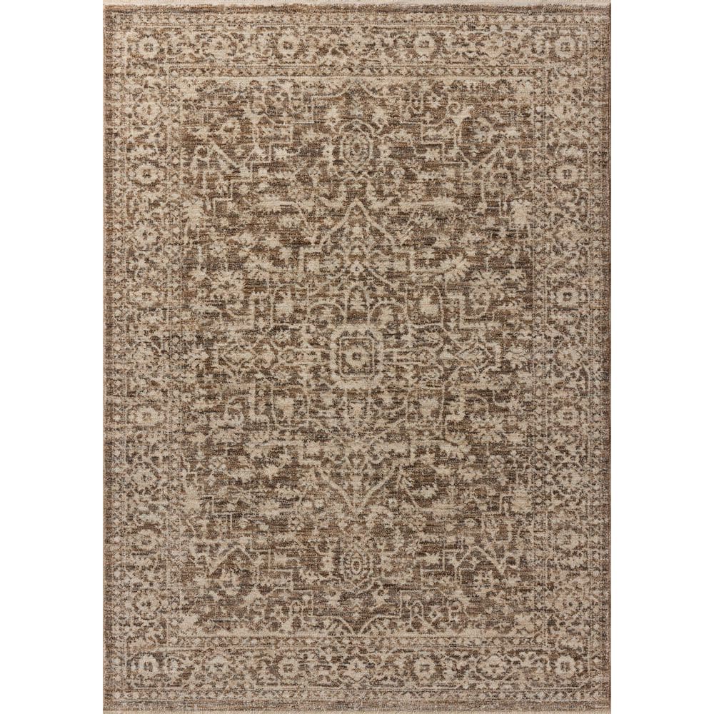 Newman Dark Taupe / Natural 9 ft. 6 in. x 13 ft. Traditional Area Rug price history on PriceWatchPro