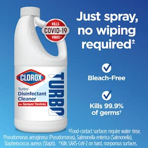 Turbo 64 oz. Bleach Free Disinfectant Cleaner for Sprayer Devices (8-Pack)