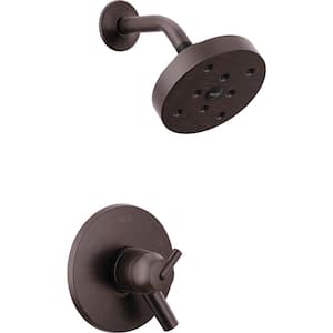 Delta Woodhurst 1-Handle Wall Mount Shower Trim Kit in Venetian Bronze ...