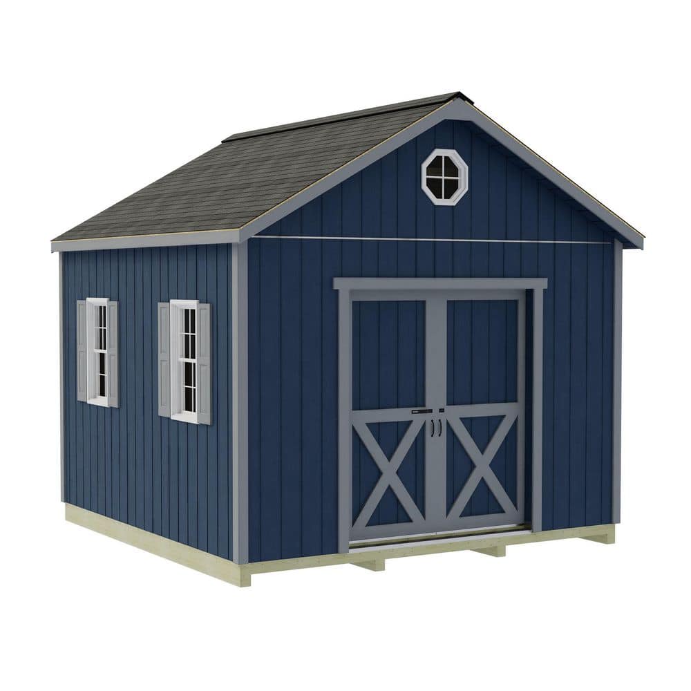 Backyard Basecamp 12 ft. x 12 ft. Wood Shed Kit with Space-Saving Sliding Doors and FortressFloor price history on PriceWatchPro