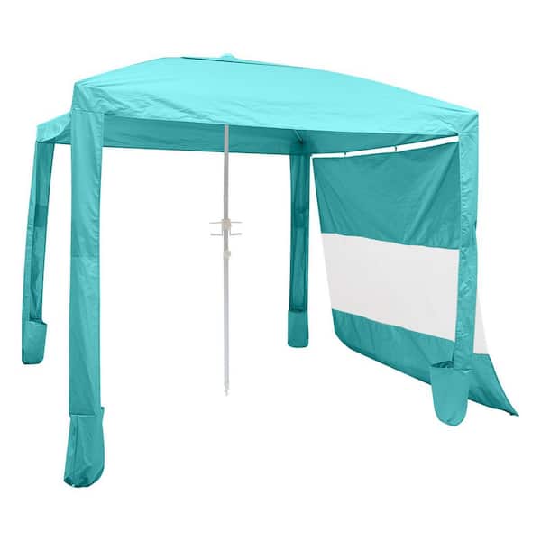 SKYSHALO Beach Cabana, Beach Canopy w/ Side Wall, UPF 50+