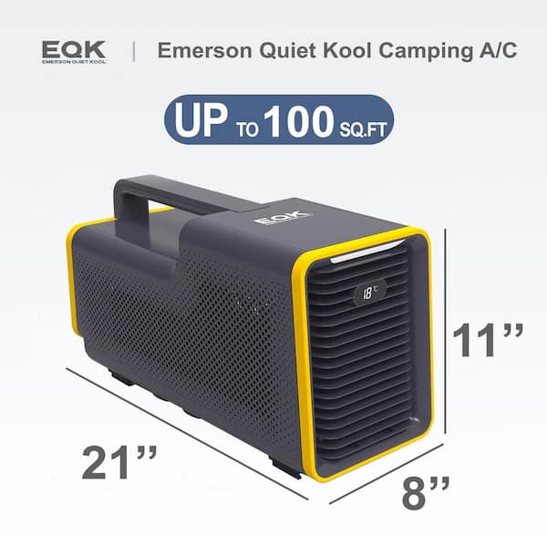Mobile Air Conditioner Portable Air Conditioning Unit 750W Outdoor Portable  Tent Air Cooler with 3 Wind Speed Low Noise ​For Camper Tent Travel,Black