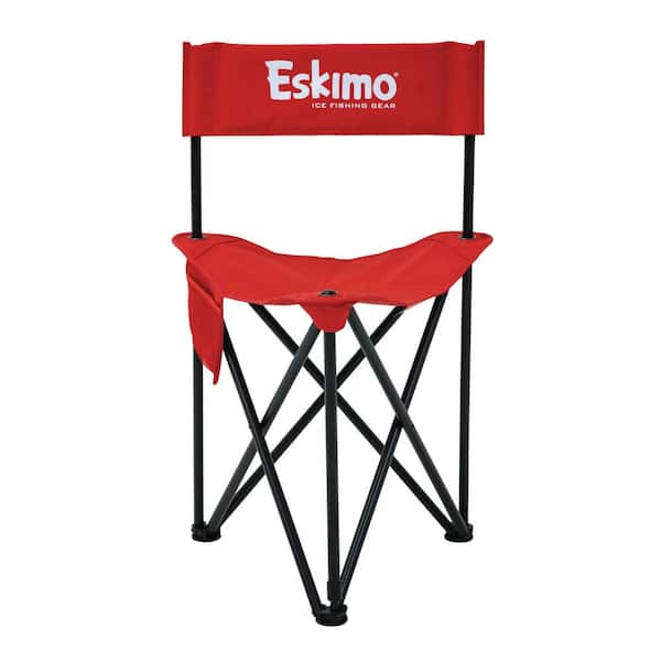 Eskimo XL Folding Ice Chair, Portable Chairs, Red/Black, 27613 27613 - The  Home Depot