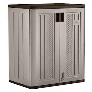Plastic Freestanding Garage Base Cabinet in Platinum (30 in. W x 36 in. H x 20 in. D)