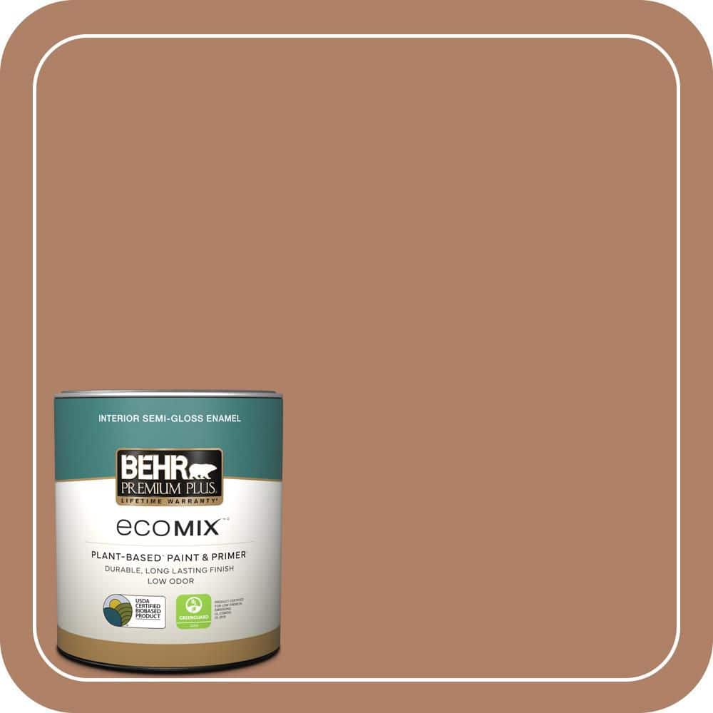 1 qt. #S210-5 Cider Spice Semi-Gloss Enamel EcoMix Plant-Based Interior Paint & Primer price history on PriceWatchPro