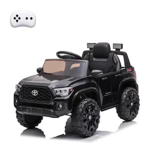 Officially Licensed Toyota Tacoma 12V Kids Ride On Car, Kids Electric Vehicles with Parent Remote Control, Black