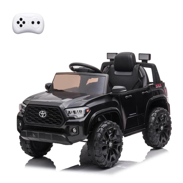 Garvee Officially Licensed Toyota Tacoma 12V Kids Ride On Car, Kids Electric Vehicles with Parent Remote Control, Black