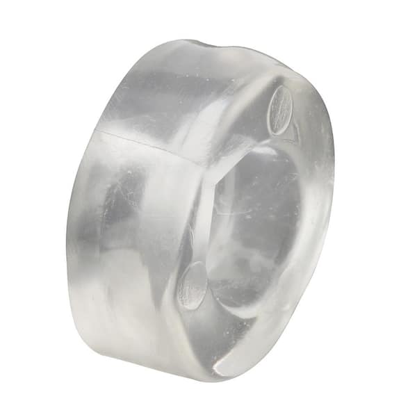 3/4 in., Clear Vinyl, Shower/ Tub Enclosure Anti-Slam Bumpers, with Self Adhesive (4-pack)