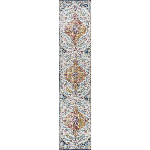 Livabliss Demeter Ivory 3 ft. x 12 ft. Oriental Runner Rug