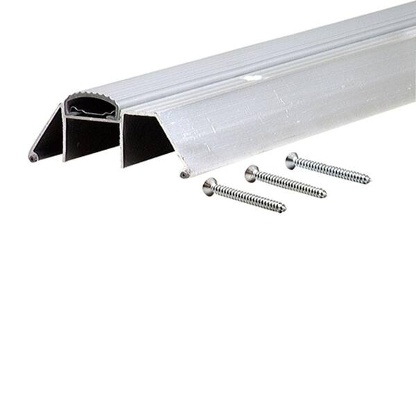 M-D Building Products Deluxe Extra High 3-3/4 in. x 60-1/2 in. Aluminum Threshold with Vinyl Seal