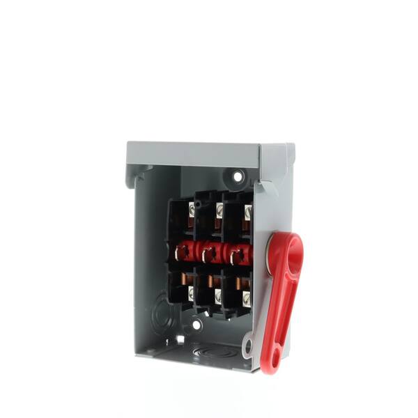 Siemens 30 Amp Fused Safety Switch 240 VAC 3 HP 1 Phase NEMA 1 GF221NA for sale online 