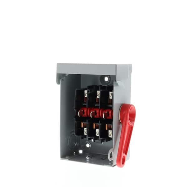HI Siemens US2:HNF361RPV 30-Amp 3 Pole 600-volt DC PV 3 Wire N Fused Heavy Duty Safety Switches Siemens