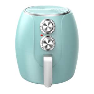 3.2 qt. Turquoise Electric Air Fryer with Timer and Temp Control
