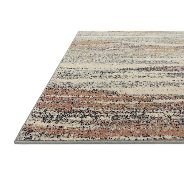 Bowery Pebble/Multi 9 ft. 6 in. x 12 ft. 6 in. Contemporary Geometric Area Rug