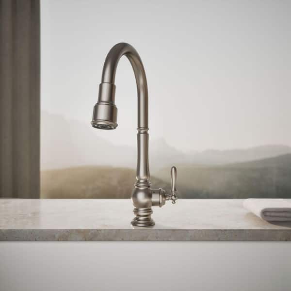 KOHLER Artifacts Single-Handle Touchless Pull-Down Sprayer Kitchen
