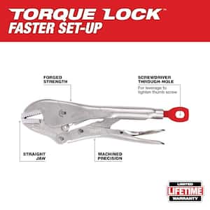 10 in. Torque Lock Straight Jaw Locking Pliers