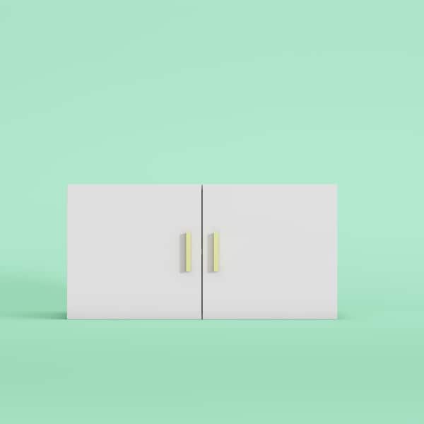 FUFU&GAGA 31.4 in. W x 19.6 in. D x 15.7 in. H Bathroom Storage Wall Cabinet in White