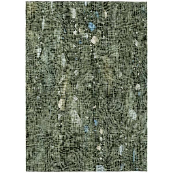 Addison Rugs Chantille Machine Washable Indoor/Outdoor Abstract ACN2092 Fern 5 ft. x 7 ft. 6 in. Area Rug