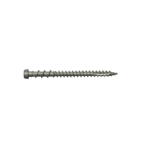 350-Pack #10 x 2-1/2 in. Island Mist Torx Flat Undercut Color Match Composite Deck Screw (4 lb. / 350-Piece)