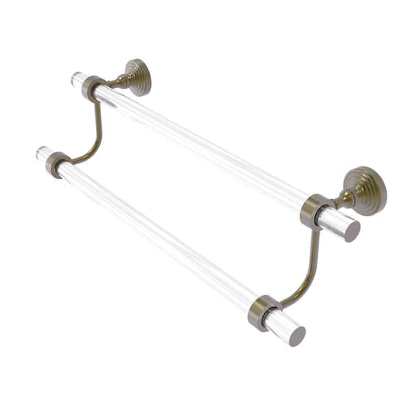 Allied Brass Pacific Grove Collection 18 in. Wall Mounted Double Towel Bar in Antique Brass