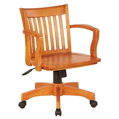 Deluxe Fruitwood Wood Bankers Chair