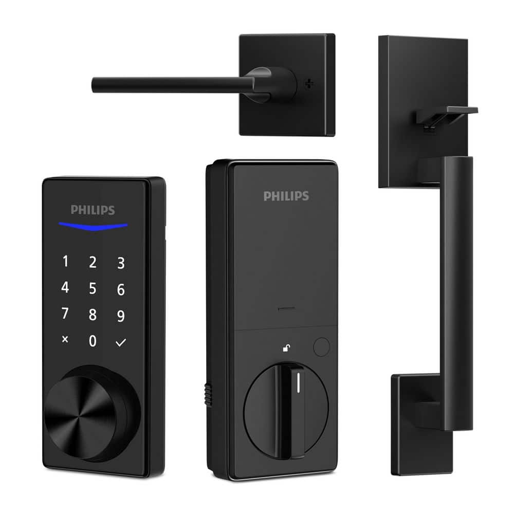 Bluetooth Touchscreen Smart Deadbolt with Handle - Matte Black price history on PriceWatchPro