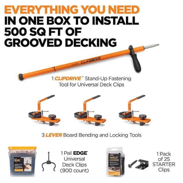 CAMO Deck-in-a-Box Universal Hidden Deck Clips Deck Fastening Kit 500 Sq. Ft.