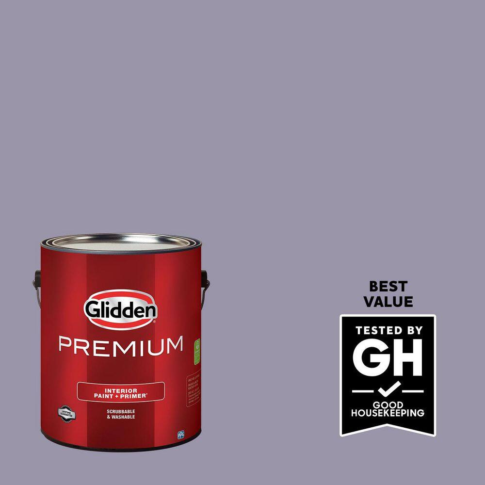 Glidden Premium 1 gal. PPG1173-5 Purple Surf Flat Interior Paint