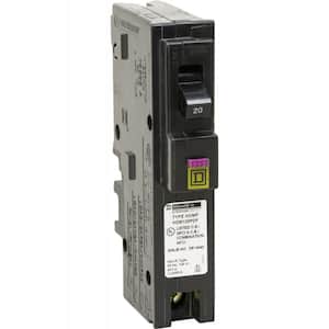 Homeline 20 Amp Single-Pole Plug-On Neutral Dual Function (CAFCI and GFCI) Circuit Breaker
