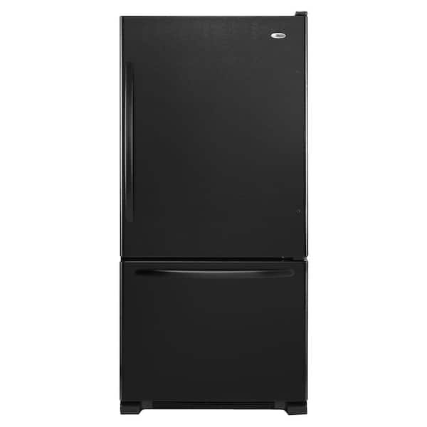 Amana 22.cu. ft. Bottom Freezer Refrigerator in Black