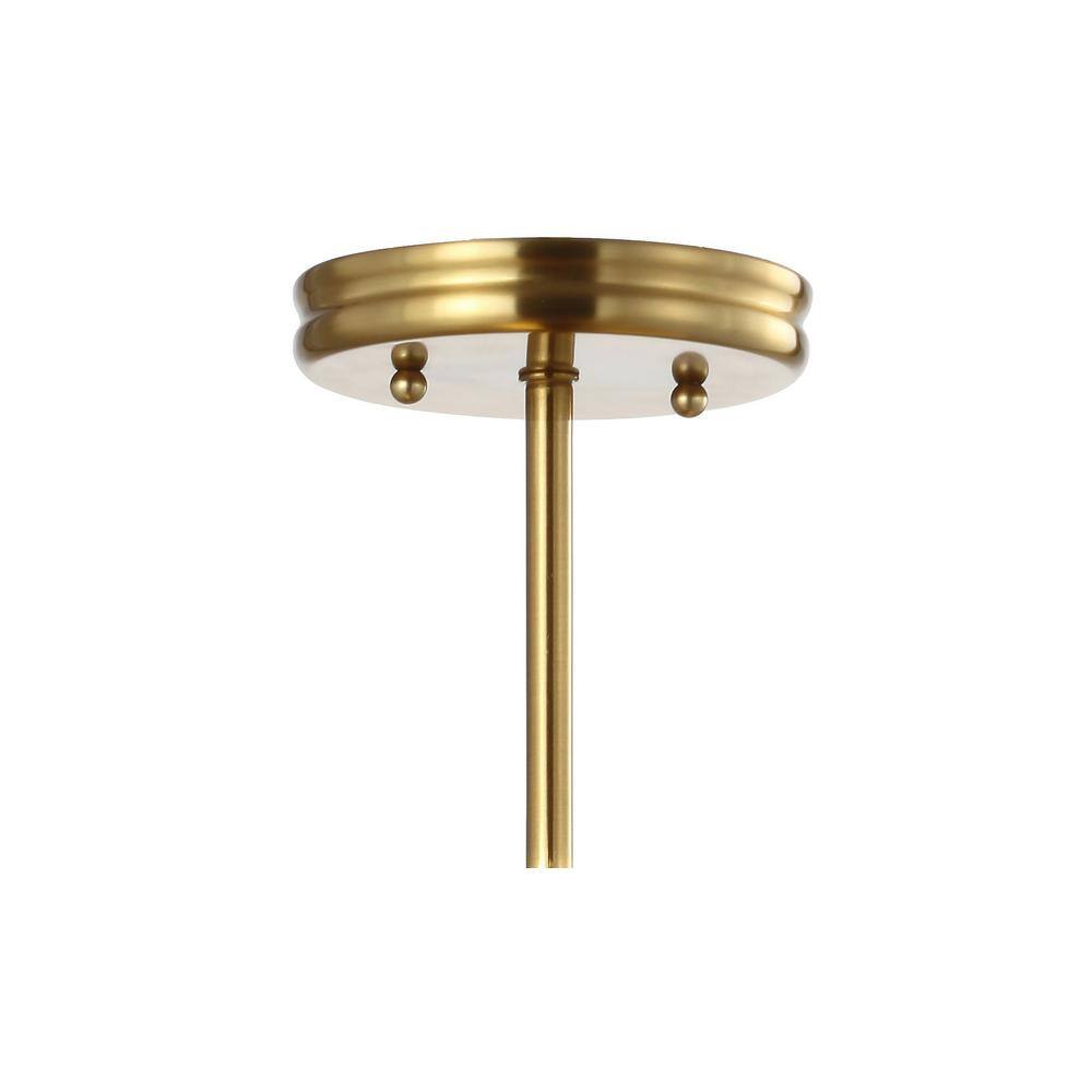 Cisco 11.75" Brass Gold LED Farmhouse Drum Ceiling Light
