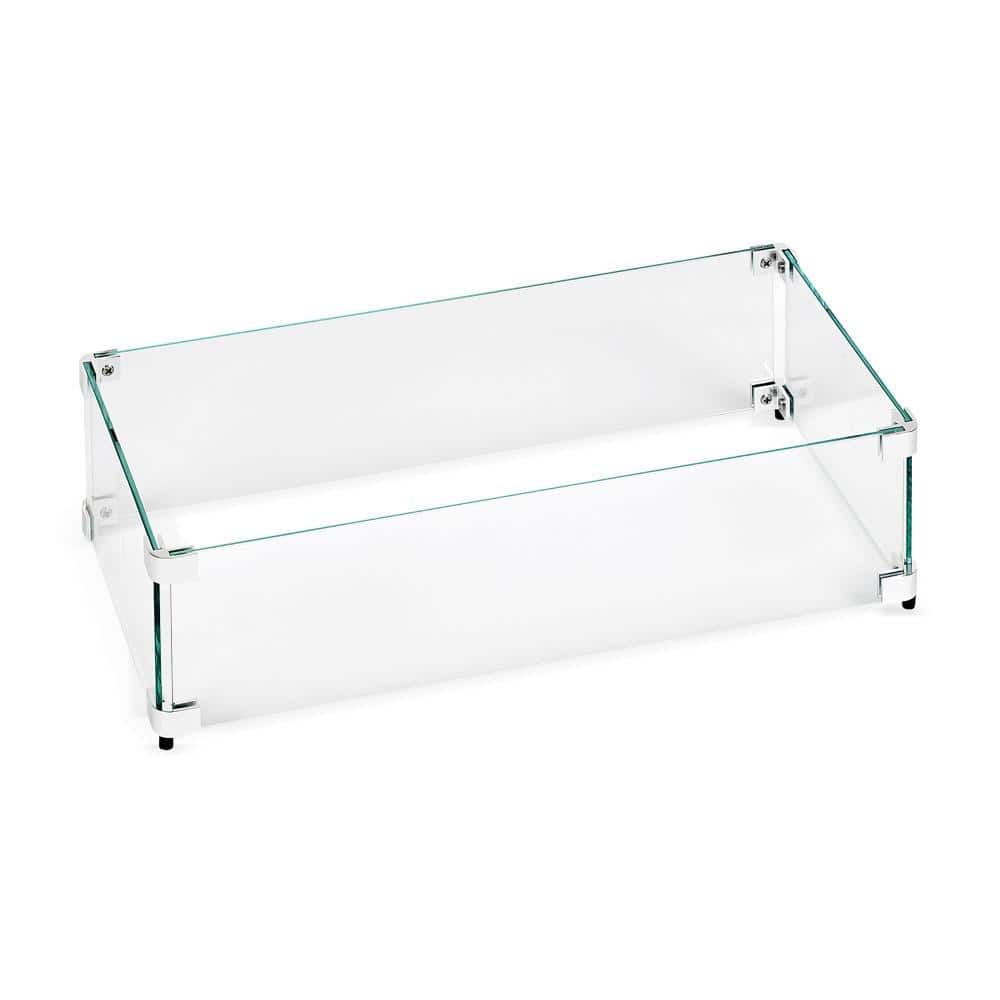 29.5 in. x 13.5 in. Tempered Glass Flame Guard