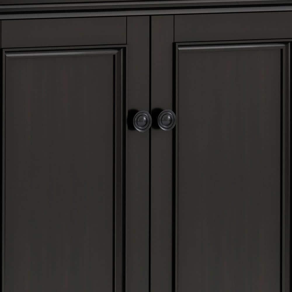 Amherst Brown Solid Wood 66" Traditional Storage Cabinet