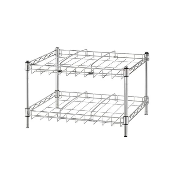 Trinity Basics EcoStorage 2-Tier Can Organizer Rack, 2-Pack, Chrome