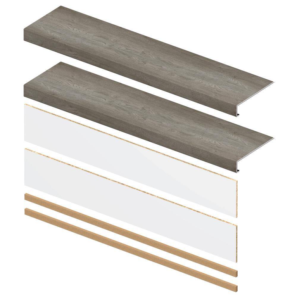 Stoney Point Oak 6.5 mm x 46 in. x 12 in. Exact Match Large Square Nose Stair Tread + Riser Combo Kit (2-Pack) price history on PriceWatchPro