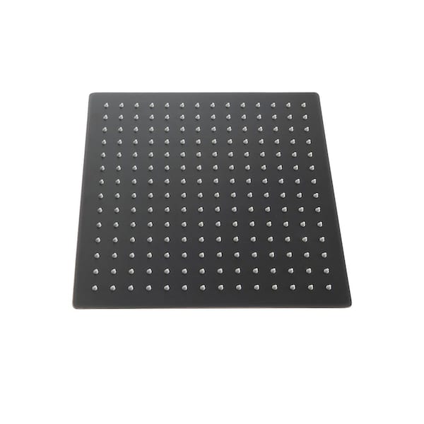 Logmey 1-Spray Pattern with 1.75 GPM 8 in. Ceiling Mount Fixed Shower Head Rain Shower Head in Oil Rubbed Bronze