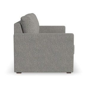 Flex 68 in. Pebble Dark Gray Upholstered Polyester 2-Seat Loveseat