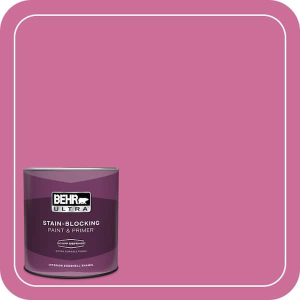 BEHR ULTRA 1 qt. #100B-6 Fuchsia Kiss Extra Durable Eggshell Enamel Interior Paint & Primer