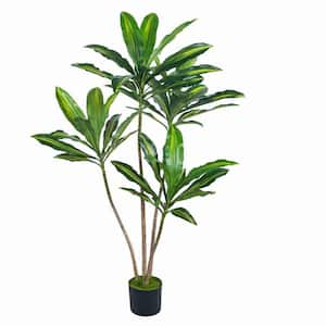 47.24 in. Artificial Dracaena Plant, Faux Decorative Plant in Nursery Pot