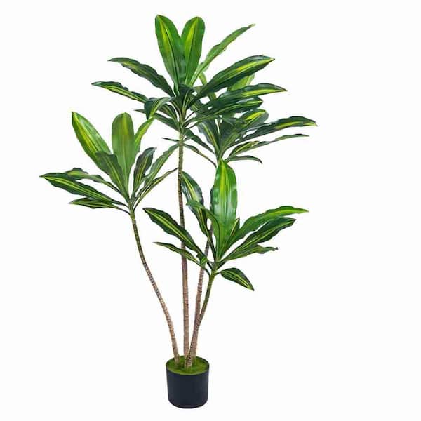INNOBULE 47.24 in. Artificial Dracaena Plant, Faux Decorative Plant in Nursery Pot