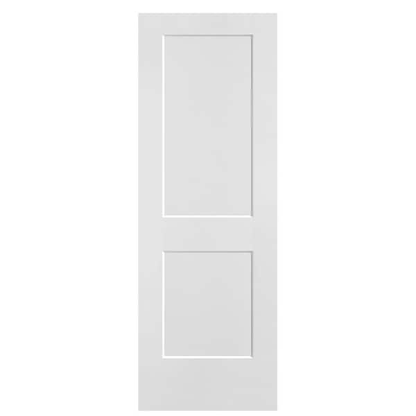 Logan 28 in. x 80 in. 2 Panel Hollow Core Primed White Interior Door Slab