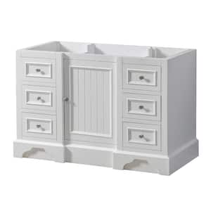 Kingswood 48 in. W x 23 in. D x 32 in. H Bath Vanity Cabinet without Top in White