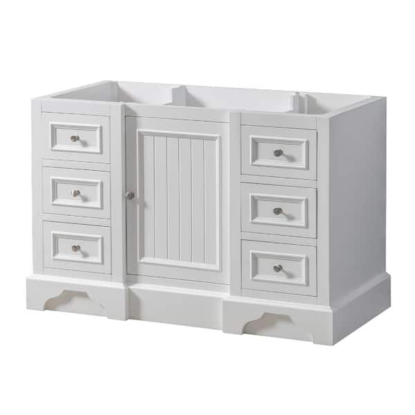 Direct vanity sink Kingswood 48 in. W x 23 in. D x 32 in. H Bath Vanity Cabinet without Top in White