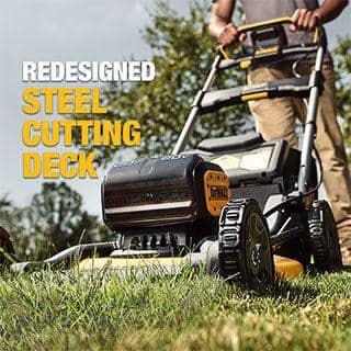 DEWALT 20V MAX 21 in. Brushless Cordless Battery Powered Push Lawn Mower  Kit with (2) 10 Ah Batteries & Chargers DCMWP234U2 - The Home Depot