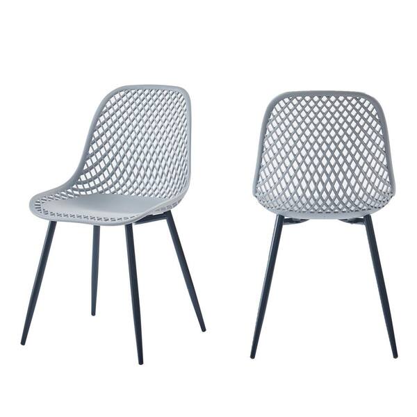 grey plastic kitchen chairs