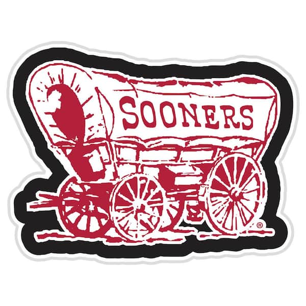 Evergreen 23 in. x 23 in. University of Oklahoma White College Mascot Plug-In LED Lighted Plastic Sign