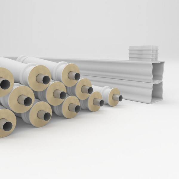 Ekena Millwork Fiberthane Wellington Balustrade 84 in. L x 32 in. H Fiberglass Railing Kit